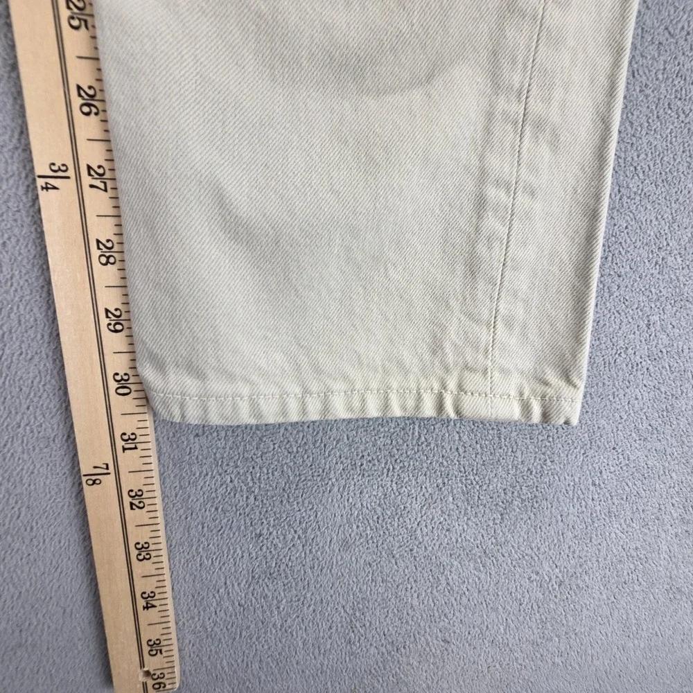 Vintage Levis 501 Jeans Mens Beige Straight Button Fly Made USA Fits 28x30